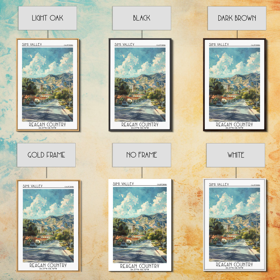 Simi Valley Travel Poster, Canvas Print, City Travel Poster, Travel Wall Art, Mid Century Wall Art, Vintage Travel, Gallery Wall Set
