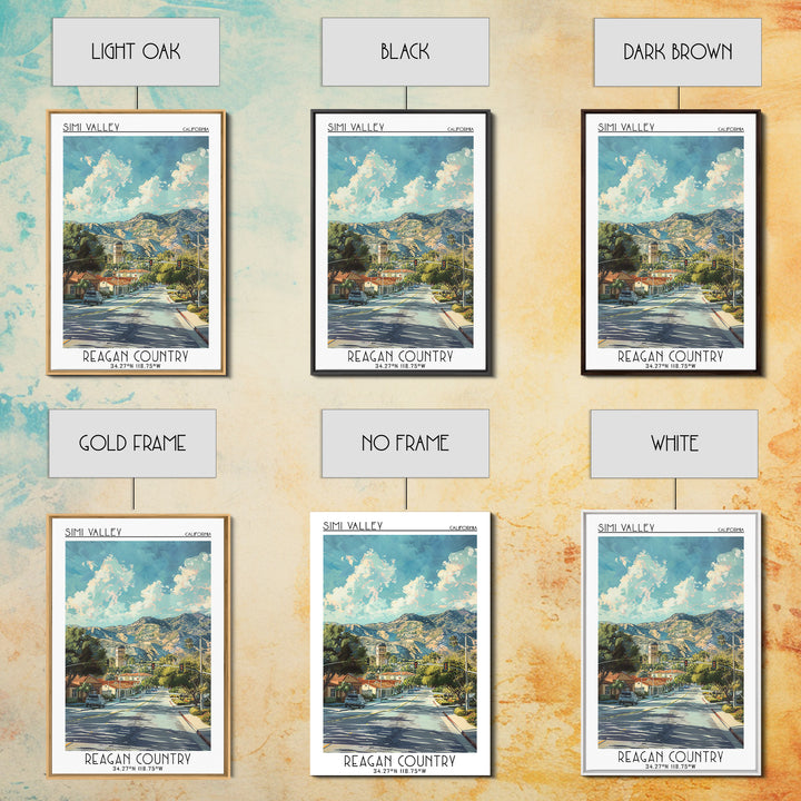 Simi Valley Travel Poster, Canvas Print, City Travel Poster, Travel Wall Art, Mid Century Wall Art, Vintage Travel, Gallery Wall Set