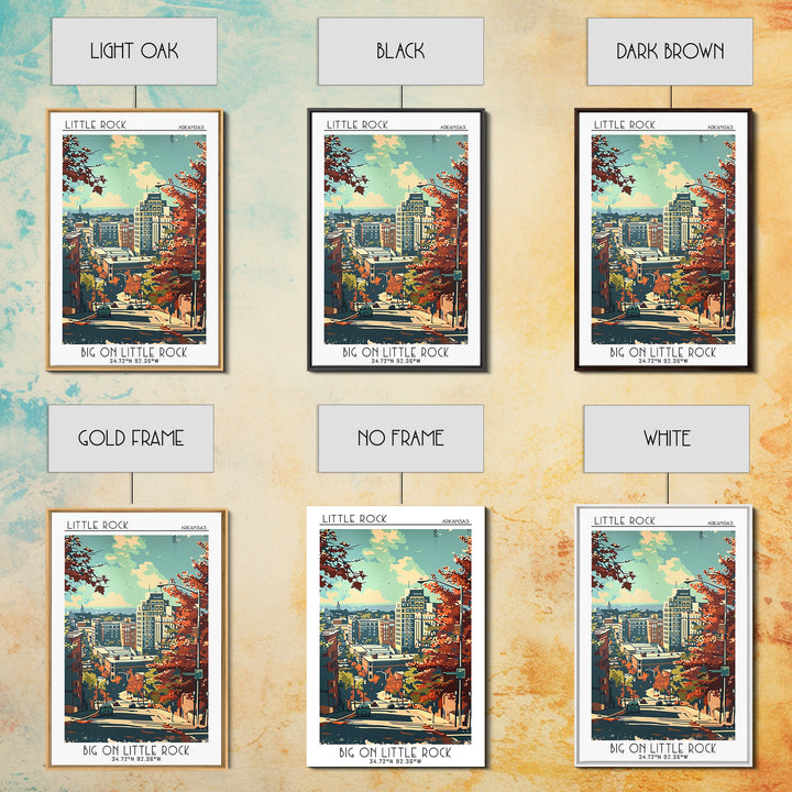Little Rock Travel Poster, Canvas Print, Travel Wall Art, City Wall Art, City Illustration, Travel Print, Travel Posters, Poster Art