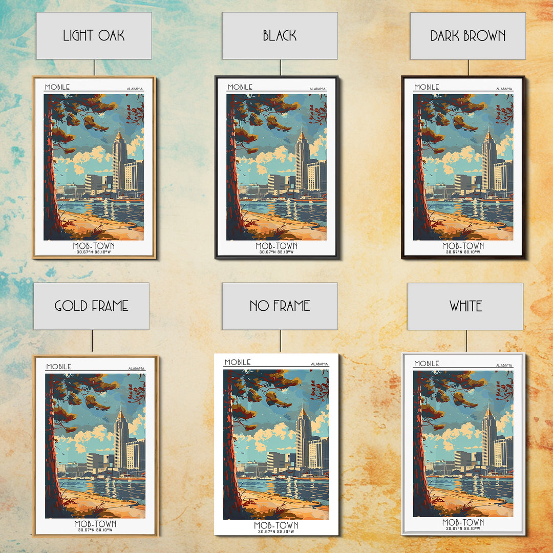 Mobile Travel Poster, Canvas Print, Retro Wall Art, Travel Print, Travel Prints, Vintage Travel, City Wall Art, Vintage Travel Print