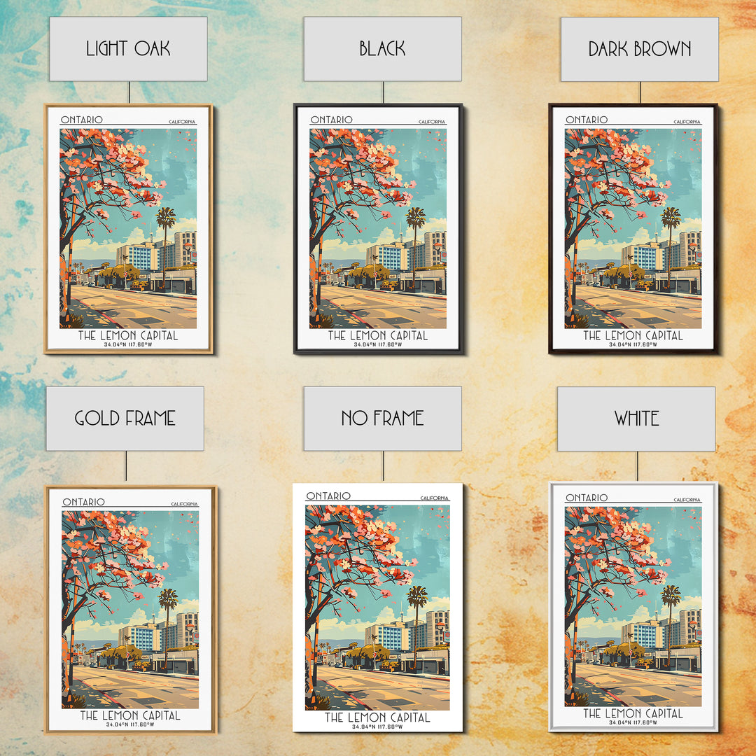 Ontario California Travel Poster, Canvas Print, City Travel Poster, Travel Wall Art, Vintage Travel Art, Poster Print, Landscape Art