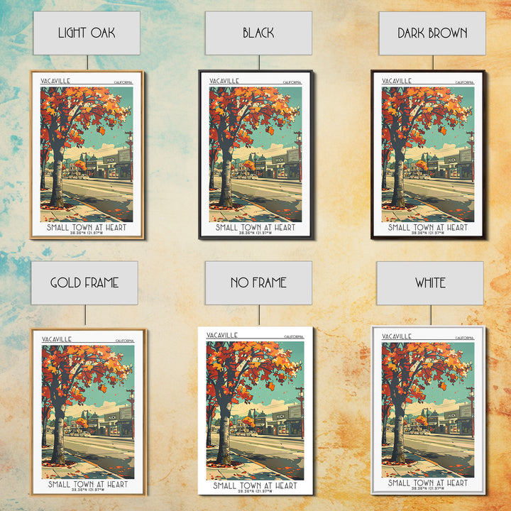 Vacaville Travel Poster, Framed Canvas Print, City Travel Poster, Travel Wall Art, City Illustration, Living Room Wall Art, Wall Art