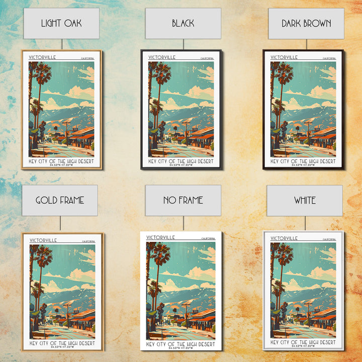 Victorville California Travel Poster, Canvas Print, Vintage Travel Print, City Wall Art, Poster Art, Travel Posters, Vintage Posters