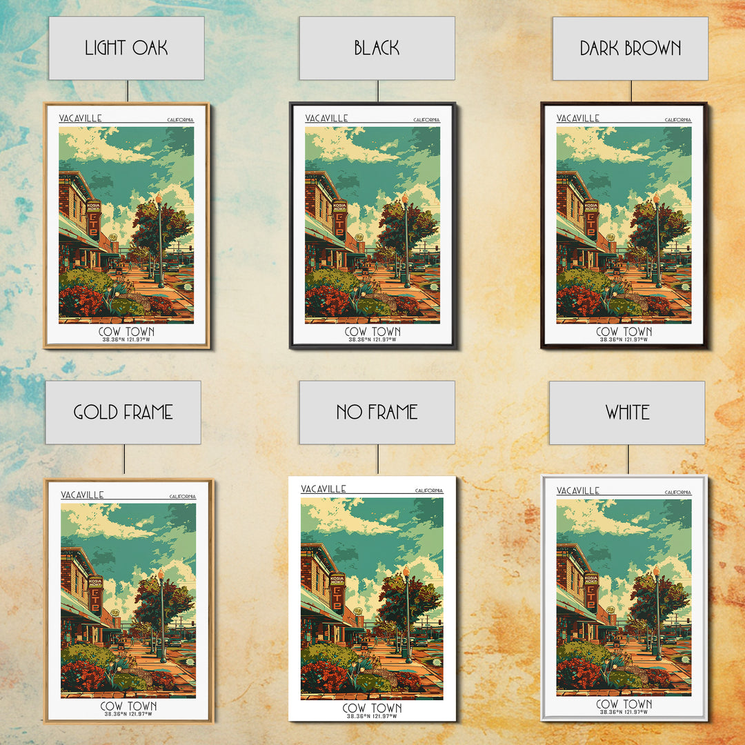 Vacaville Travel Poster, Canvas Print, City Art Print, Travel Wall Art, Travel Posters, Art Print, Retro Wall Art, Home Office Decor