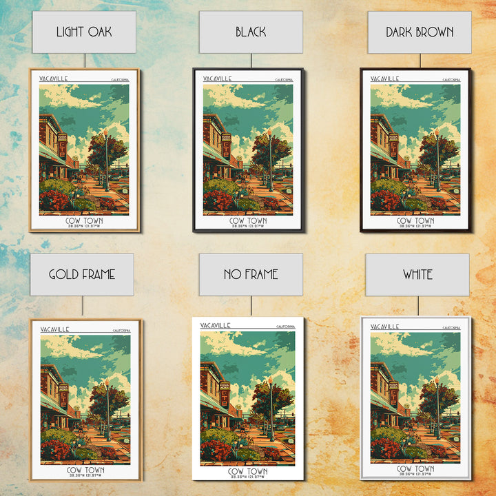 Vacaville Travel Poster, Canvas Print, City Art Print, Travel Wall Art, Travel Posters, Art Print, Retro Wall Art, Home Office Decor