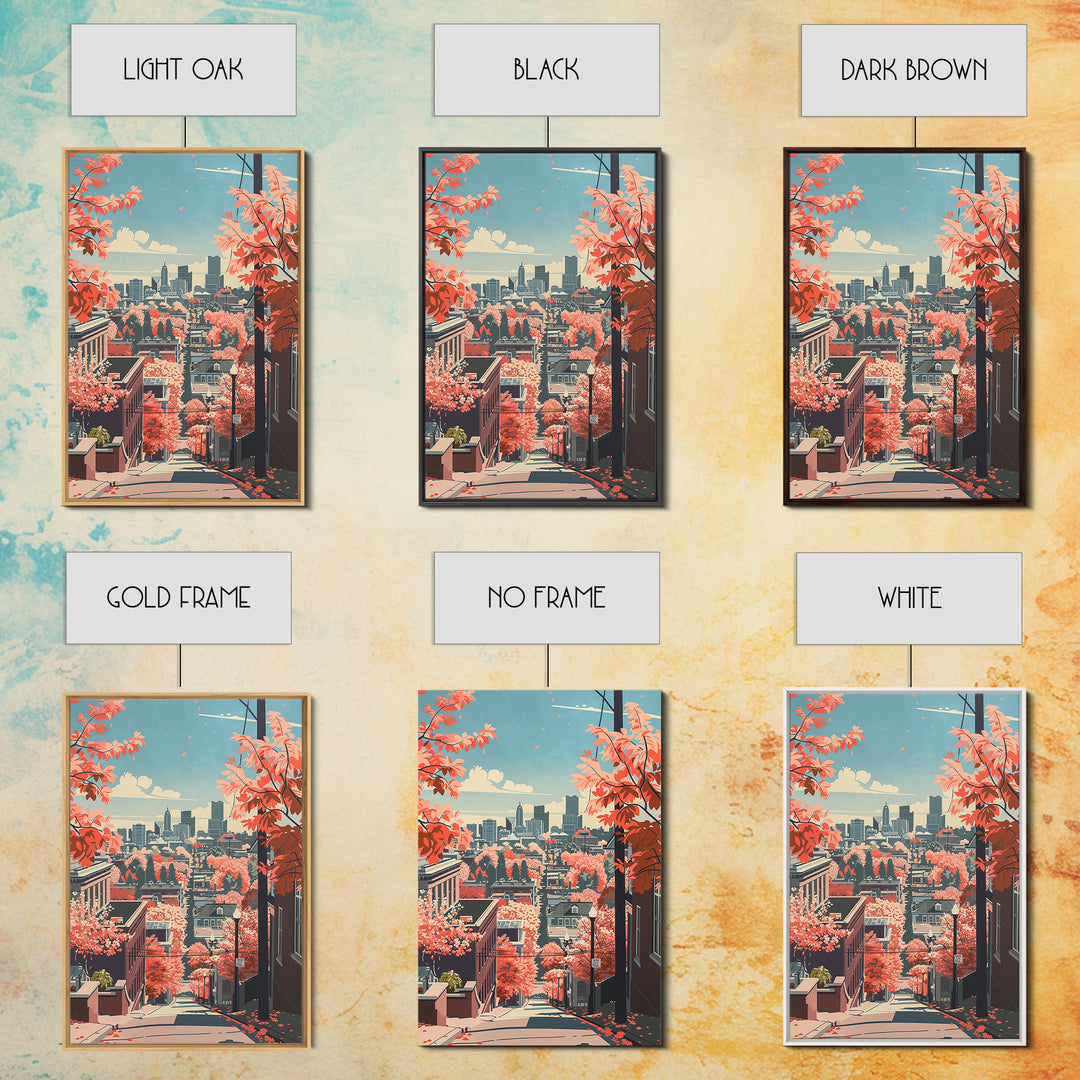 Ann Arbor Travel Poster, Framed Canvas Print, City Travel Poster, Vintage City Poster, Poster Print, Vintage Posters, Retro Wall Art