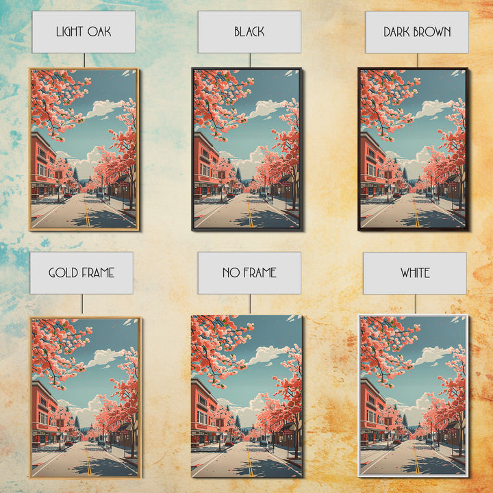 Fairfield Travel Poster, Framed Canvas Print, City Art Print, Travel Wall Art, Living Room Wall Art, Wanderlust Gift, Travel Posters
