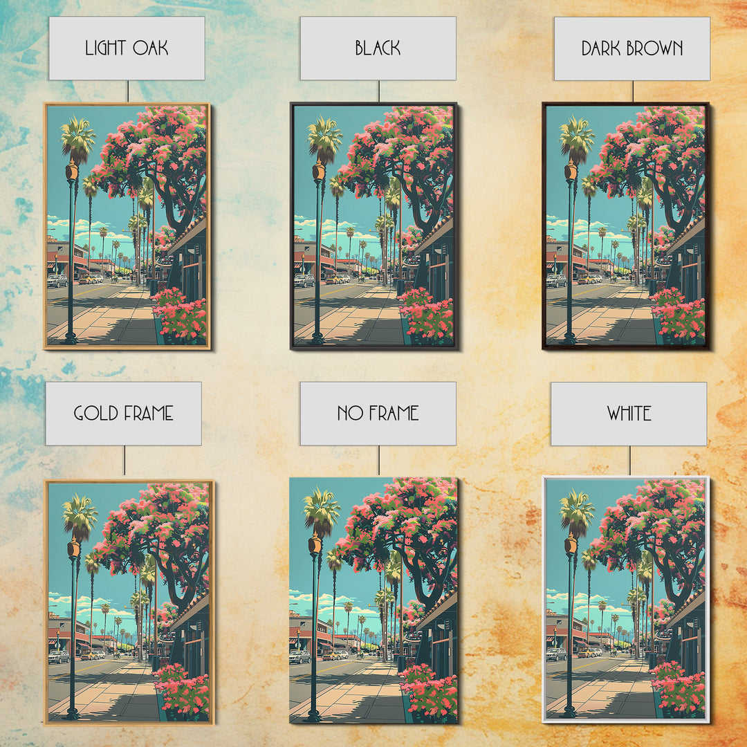 Garden Grove Travel Poster, Framed Canvas Print, City Travel Poster, Travel Wall Decor, Poster Art, Modern Wall Decor, Travel Prints