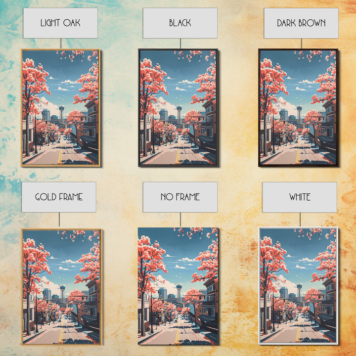 High Point Travel Poster, Framed Canvas Print, Travel Wall Art, City Wall Art, Living Room Wall Art, Travel Prints, Travel Art Print
