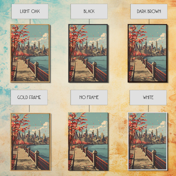 Jersey City Travel Poster, Canvas Print, City Travel Poster, Vintage City Poster, Wanderlust Gift, Vintage Travel Art, Travel Prints