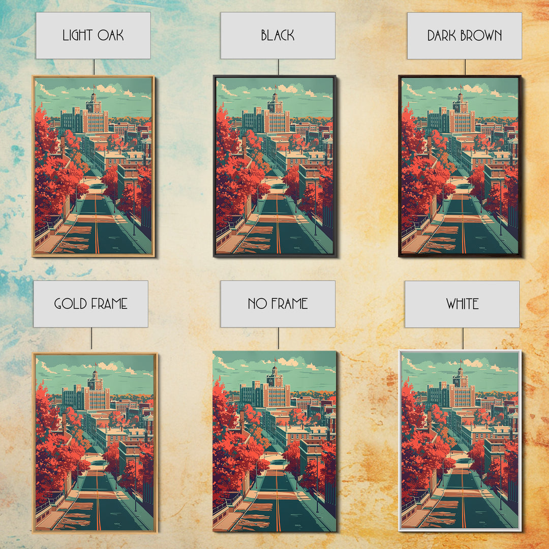 Lexington Travel Poster, Canvas Print, Poster Print, Travel Wall Art, Travel Decor, Modern Wall Decor, City Art Print, Travel Prints