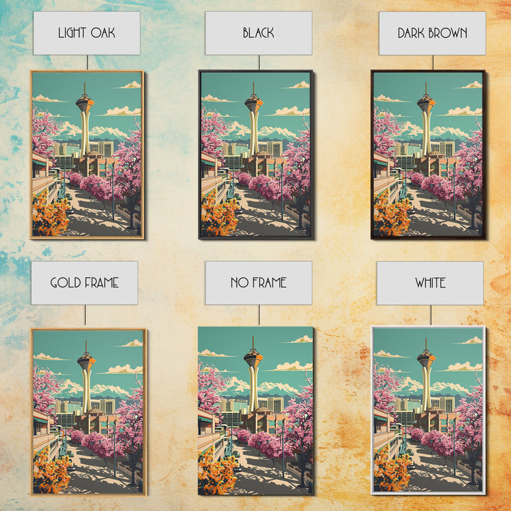 North Las Vegas Travel Poster, Canvas Print, City Art Print, Travel Wall Art, Colorful Wall Art, Retro Travel Poster, Travel Posters