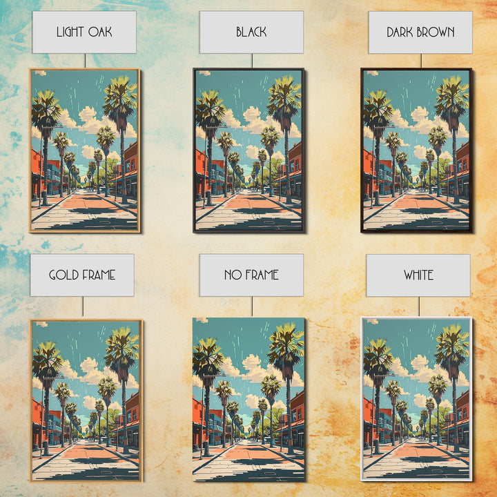 Rancho Cucamonga Travel Poster, Framed Canvas Print, Travel Wall Art, City Wall Art, Travel Art Print, Wanderlust Gift, Travel Decor