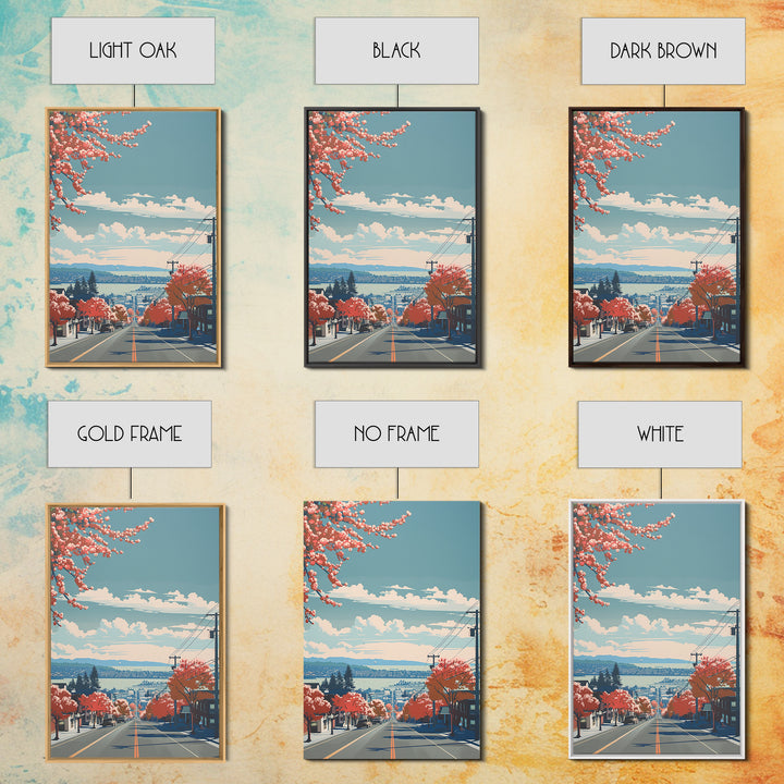 Richmond Travel Poster, Canvas Print, Travel Prints, Landscape Art, Retro Wall Art, Living Room Wall Art, Travel Decor, Travel Print