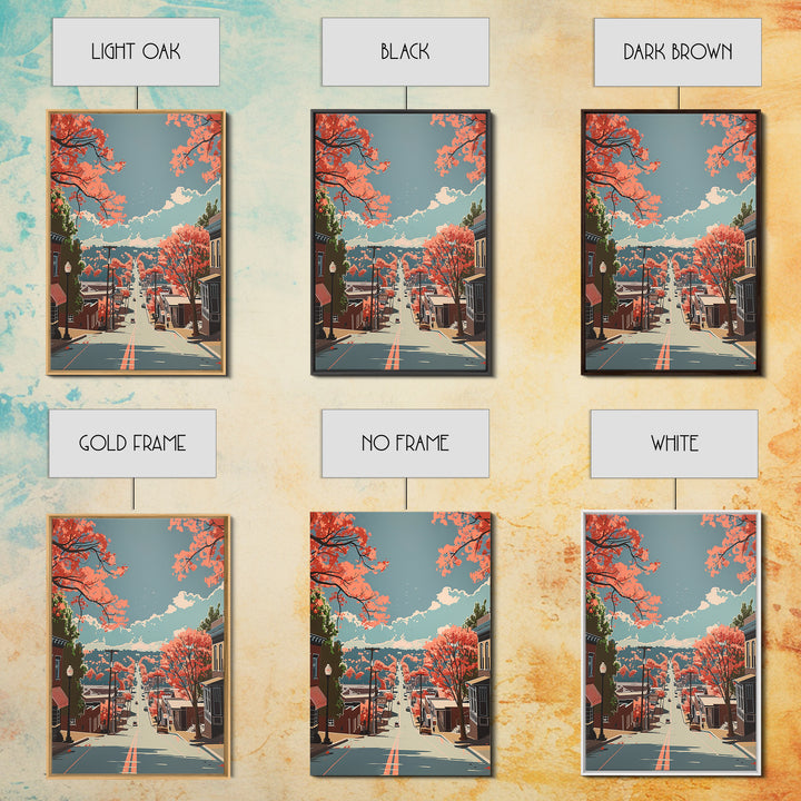 South Fulton Travel Poster, Framed Canvas Print, Retro Travel Poster, City Wall Art, Vintage Travel Art, Poster Art, Wanderlust Gift