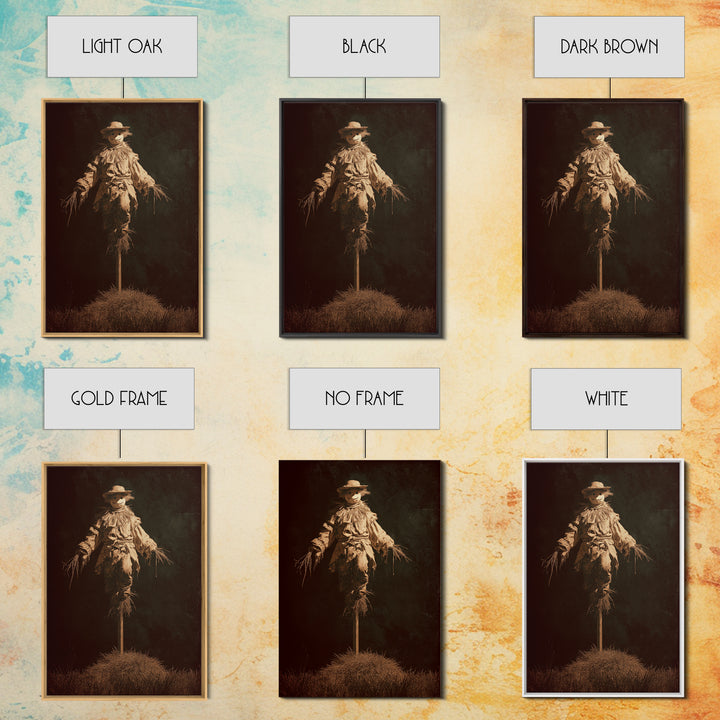 The Living Scarecrow, Decadent Gothic Art, Vertical Wall Art, Macabre Wall Art, Canvas Print, Halloween Wall Art, Statement Wall Art