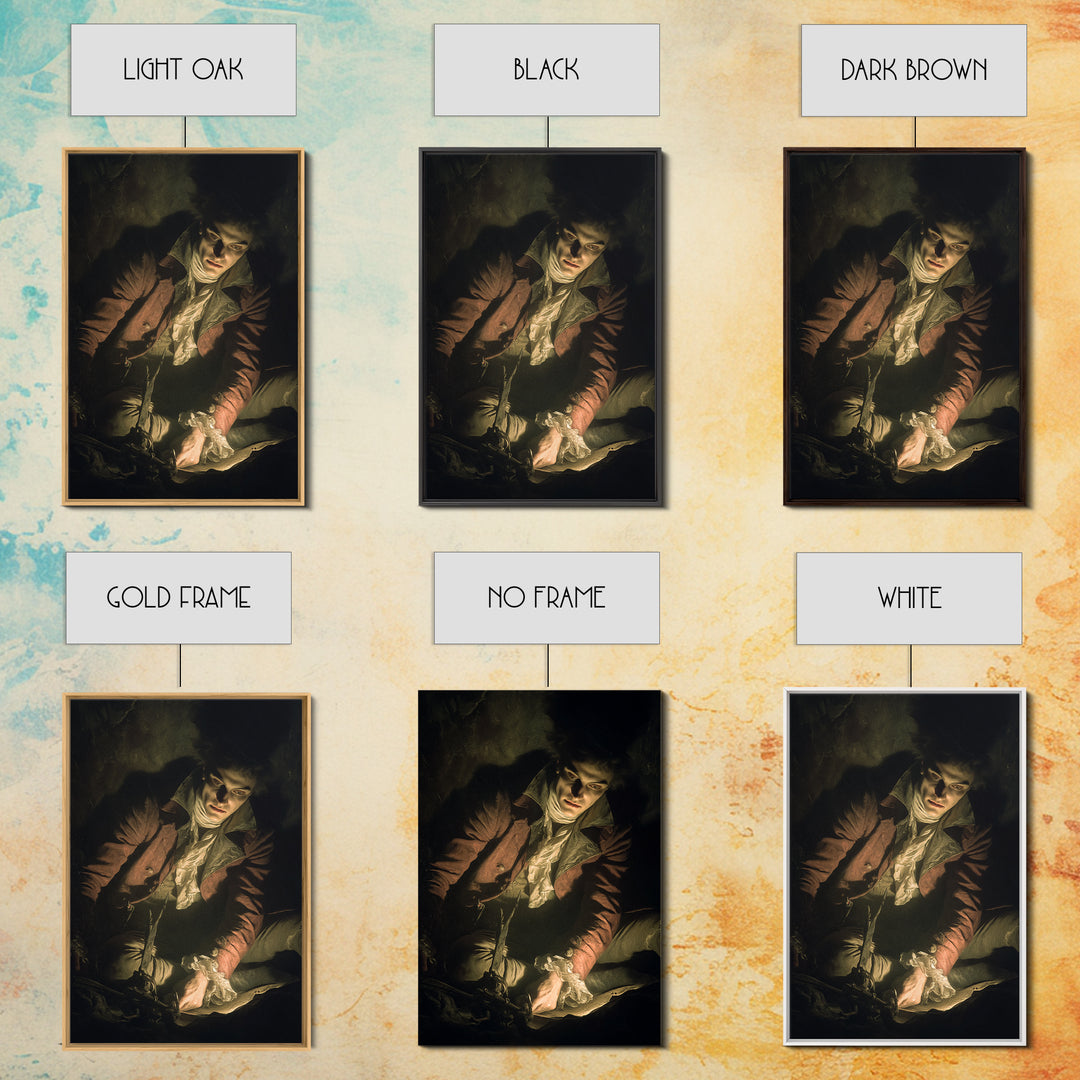 The Ghost Of The Witch Hunter, Gothic Nightmare Art, Vertical Wall Art, Dark Halloween Decor, Framed Canvas Print, Halloween Wall Art