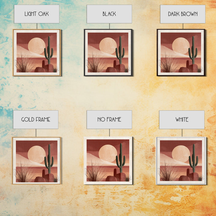 Minimal Beige Sun Canvas Print, Desert Art, Landscape Art, Southwestern Decor, Fine Art, Desert, Art Print, Textured Painting, DES-1x1-22