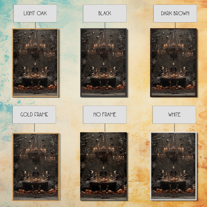 The Vampire Banquet, Vertical Wall Art, Dark Fantasy Wall Art, Canvas Print, Halloween Wall Decor, Gothic Home Decor, Spooky Wall Decor