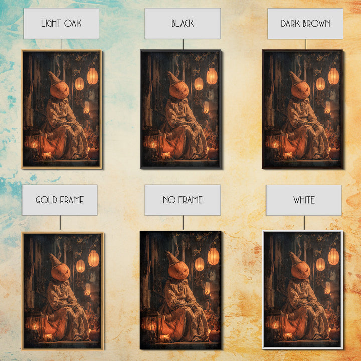 Occult Harvest Festival, Vertical Wall Art, Spooky Home Decor, Canvas Print, Halloween Wall Decor, Gothic Home Decor, Dark Fantasy Art