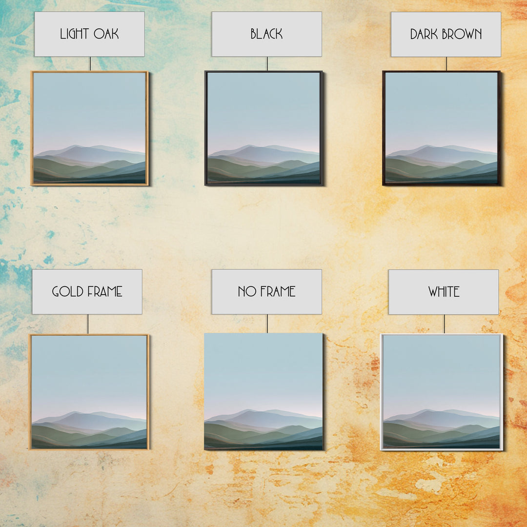 Soft Gradient Sunrise Canvas Print, Dental Office Art, Digital Print, Office Decor, Fine Art, Calm, Medical Office Decor, DOA-1x1-20