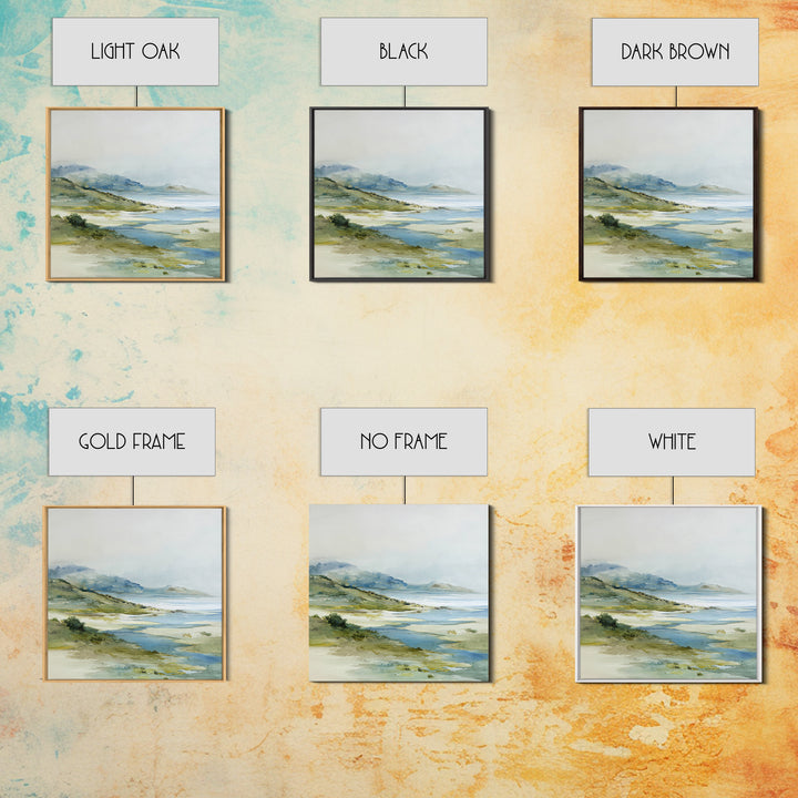 Quiet Coastal Dunes Framed Canvas Print, Dental Office Art, Dental Hygiene, Office Decor, Fine Art, Calm, Medical Office Art, DOA-1x1-46