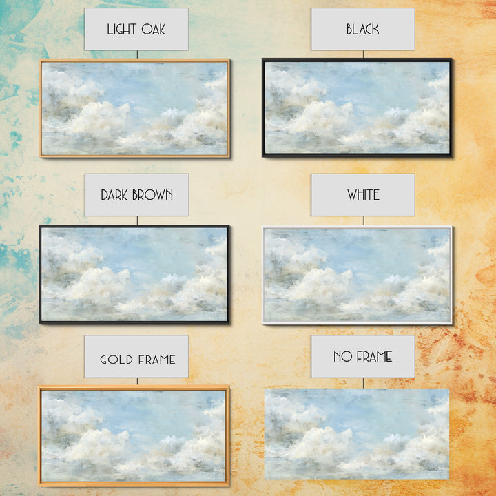 Peaceful Clouds over Open Meadow Canvas Print, Dental Office Art, Art Print, Office Decor, Fine Art, Calm, Unique Wall Art, DOA-2x1-53