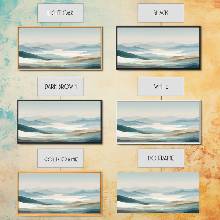 Soft Gradient Sunrise Canvas Print, Dental Office Art, Digital Print, Office Decor, Fine Art, Calm, Medical Office Decor, DOA-2x1-64