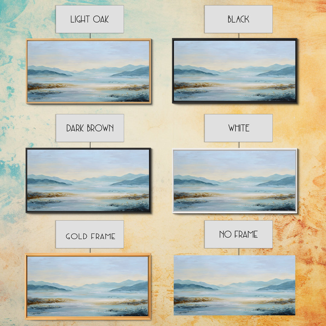 Soft Gradient Sunrise Framed Canvas Print, Dental Office Art, Motivational Poster, Office Decor, Fine Art, Calm, Dentistry Art, DOA-2x1-88