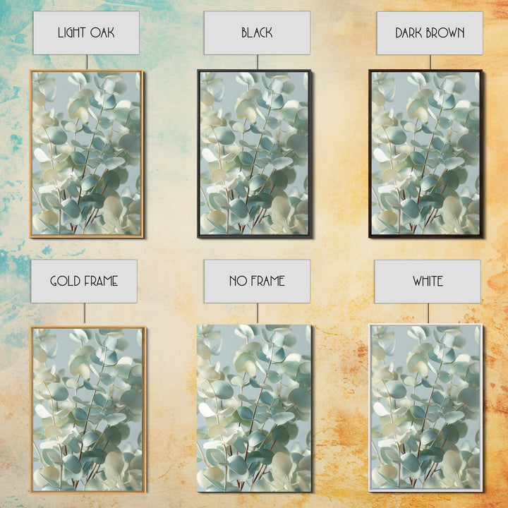 Soft Botanical Eucalyptus Print for Clean Atmosphere Canvas Print, Dental Office Art, Room Decor Aesthetic, Office Decor, Calm, DOA-2x3-11