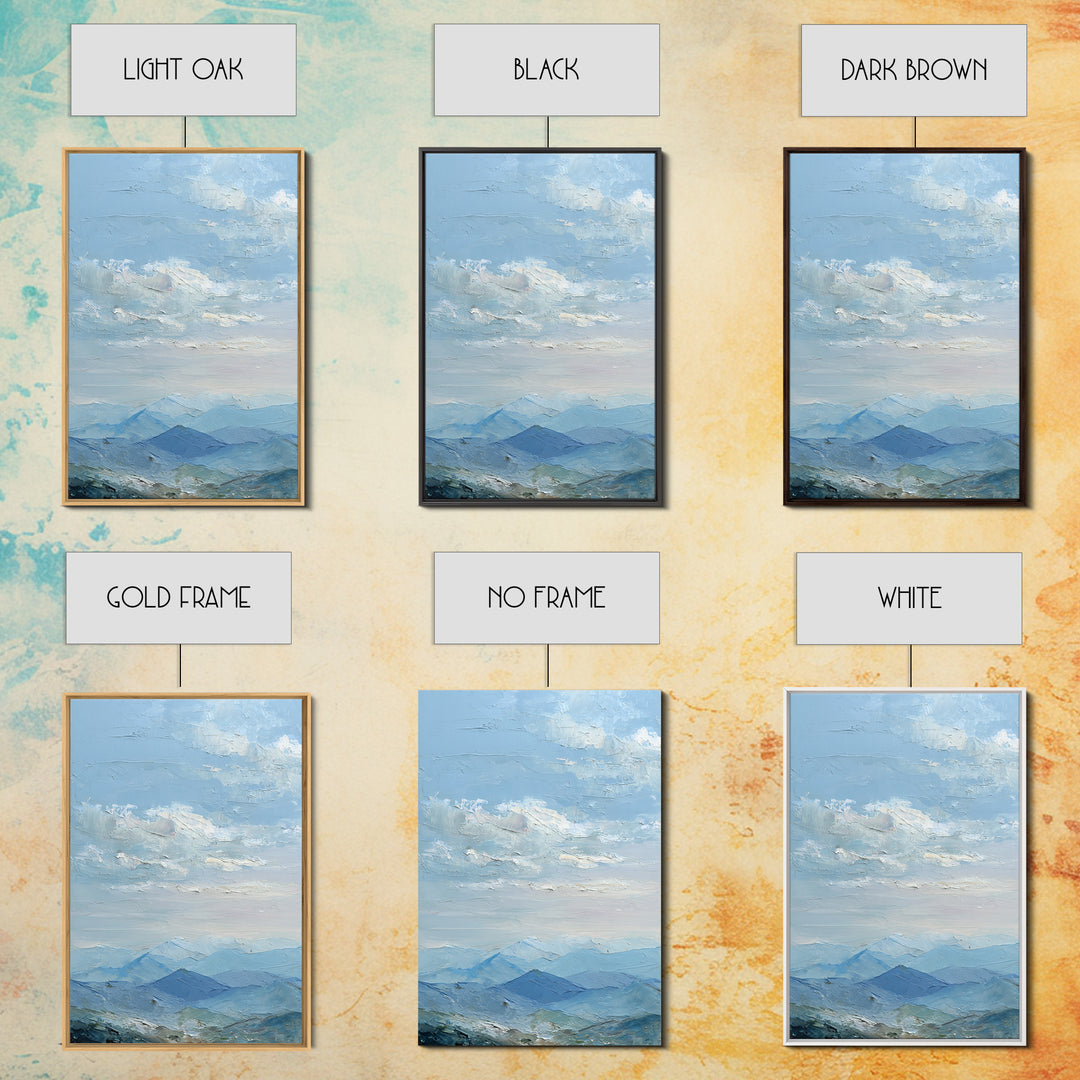 Gentle Mountain Landscape Framed Canvas Print, Dental Office Art, Dentist Art, Office Decor, Fine Art, Calm, Luxury Decor, DOA-2x3-12