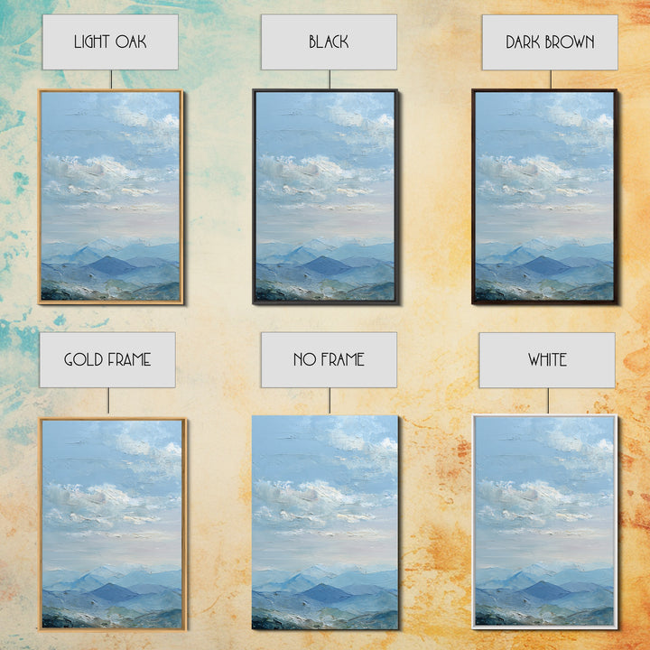 Gentle Mountain Landscape Framed Canvas Print, Dental Office Art, Dentist Art, Office Decor, Fine Art, Calm, Luxury Decor, DOA-2x3-12