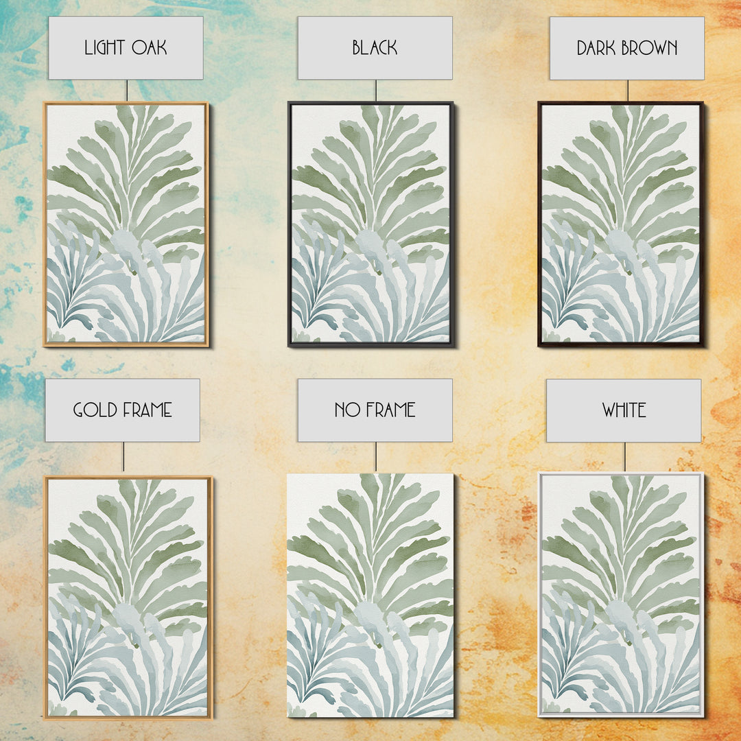 Botanical Fern Study Canvas Print, Dental Office Art, Dental Office Decor, Office Decor, Fine Art, Calm, Science Art, DOA-2x3-27