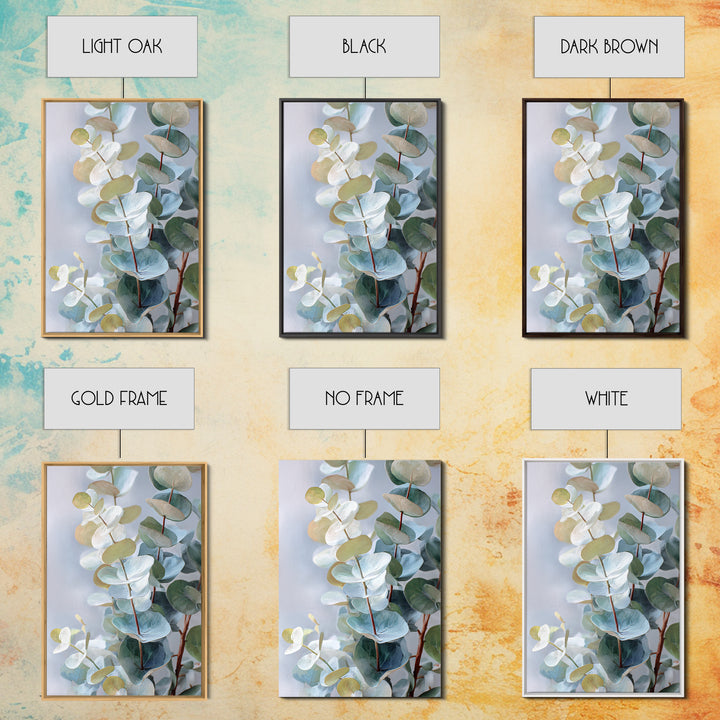 Soft Botanical Eucalyptus Print for Clean Atmosphere Canvas Print, Dental Office Art, Dental Decor, Office Decor, DOA-2x3-35