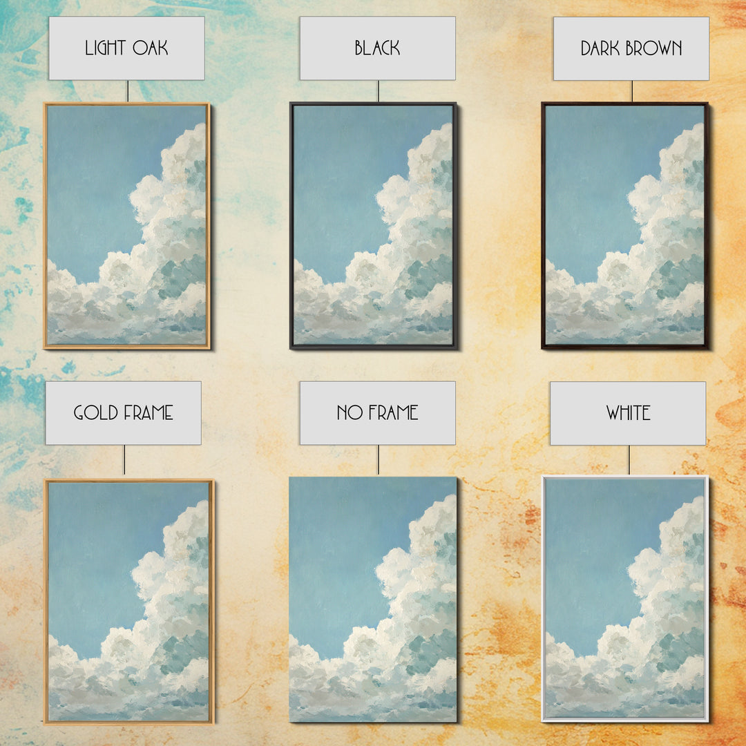 Peaceful Clouds over Open Meadow Canvas Print, Dental Office Art, Art Print, Office Decor, Oil Painting, Calm, Unique Wall Art, DOA-2x3-65