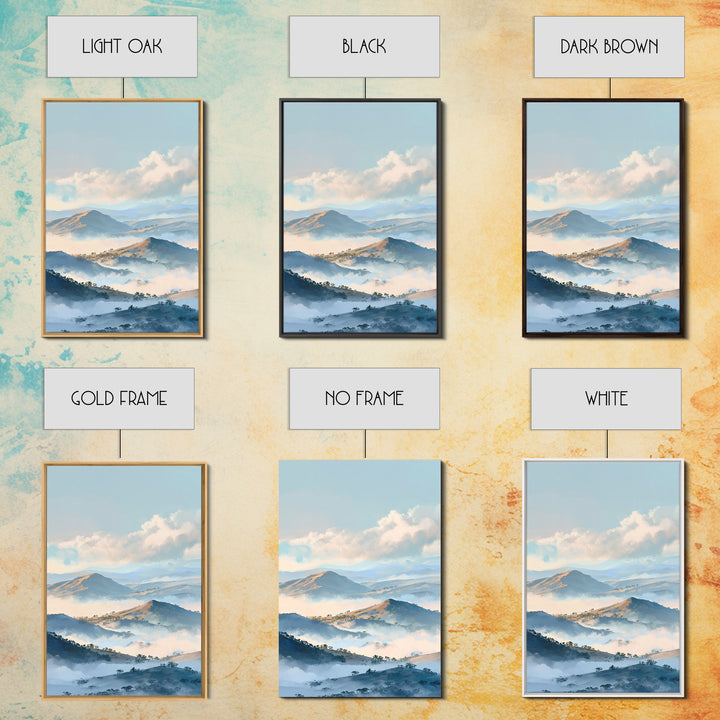 Soft Gradient Sunrise Framed Canvas Print, Dental Office Art, Textured Painting, Office Decor, Calm, Room Decor Aesthetic, DOA-2x3-76