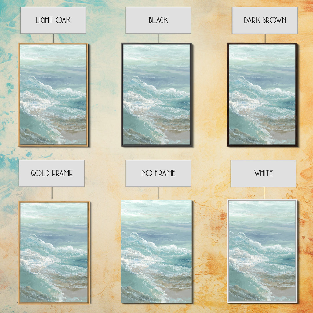 Calming Abstract Ocean Waves Canvas Print, Dental Office Art, Wall Decor, Office Decor, Fine Art, Calm, Contemporary Art, DOA-2x3-9