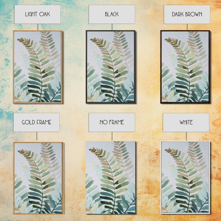 Botanical Fern Study Canvas Print, Dental Office Art, Fine Art Print, Office Decor, Watercolor Art, Calm, Printable Wall Art, DOA-2x3-99
