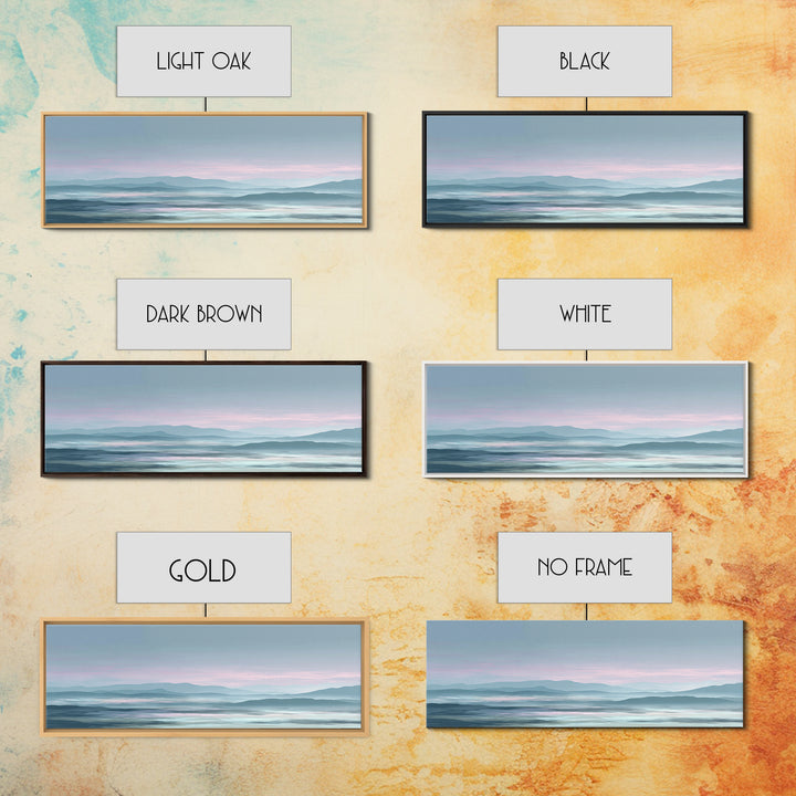 Soft Gradient Sunrise Canvas Print, Dental Office Art, Office Decor, Fine Art, Calm, Art Print, Room Decor, Textured Painting, DOA-3x1-36