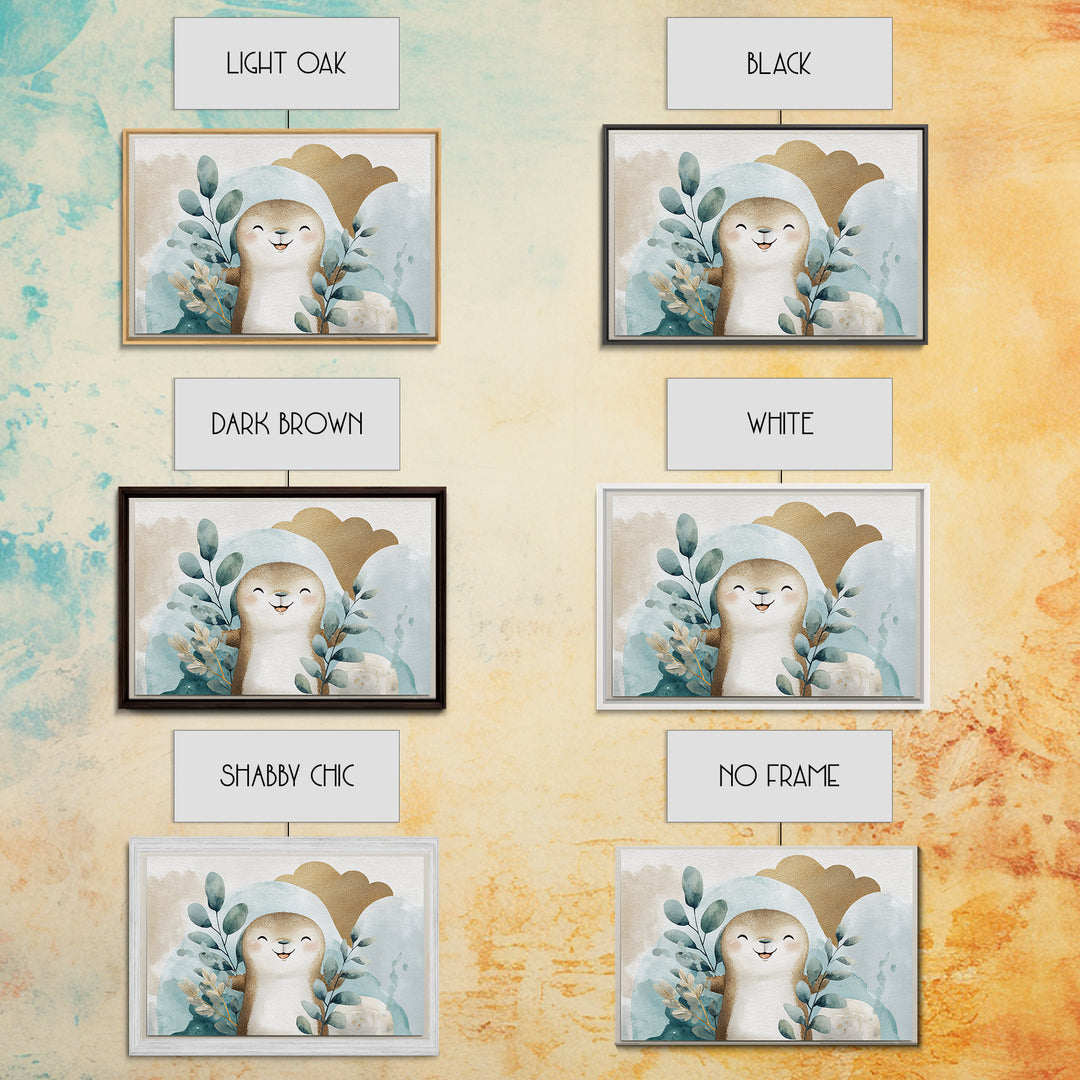 Cheerful Animal Dentist Themed Character Without Text Canvas Print, Dental Office Art, Digital Print, Office Decor, Calm, DOA-3x2-30