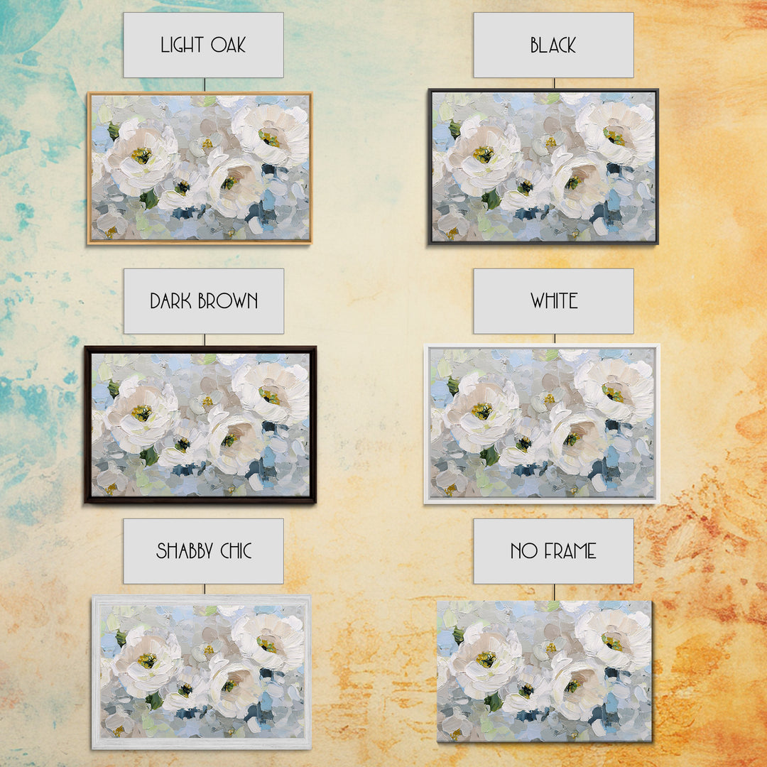 Sterile Modern Floral Painting Framed Canvas Print, Dental Office Art, Motivational Poster, Office Decor, Fine Art, Calm, DOA-3x2-87