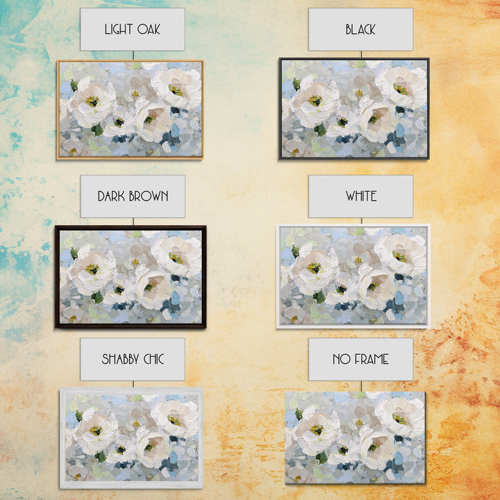 Sterile Modern Floral Painting Framed Canvas Print, Dental Office Art, Motivational Poster, Office Decor, Fine Art, Calm, DOA-3x2-87