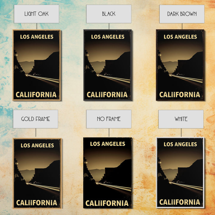 California Travel Poster, Canvas Print, Black And White Travel Art, California Poster Print, Travel Art Print, Retro Travel Print