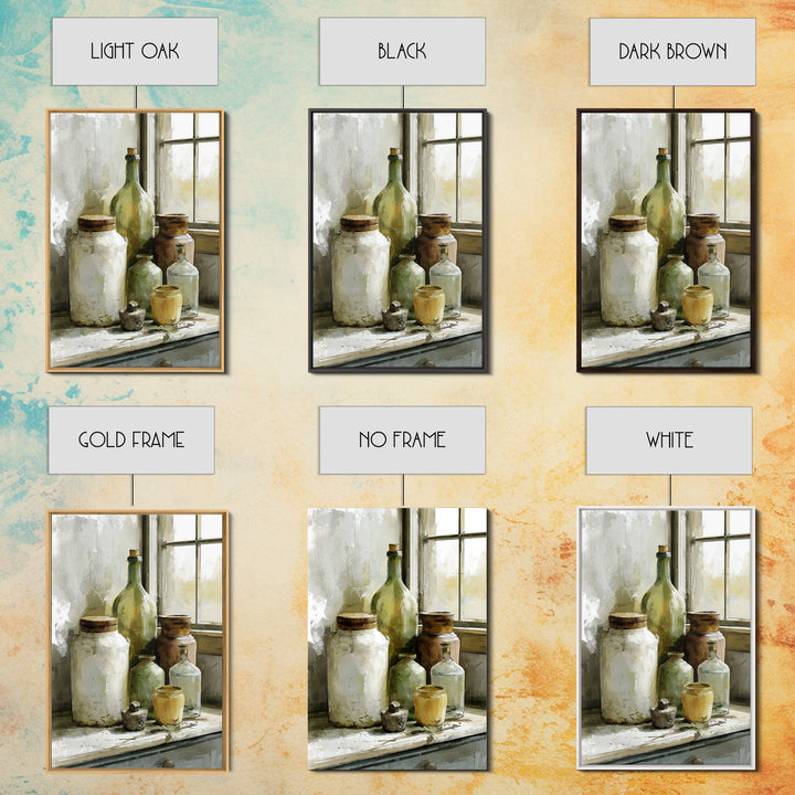 Sunlit Farmhouse Table Objects Without Room View Canvas Print, Dining Room Art, Printable Wall Art, Dining Room Decor, Dining, DRA-2x3-73