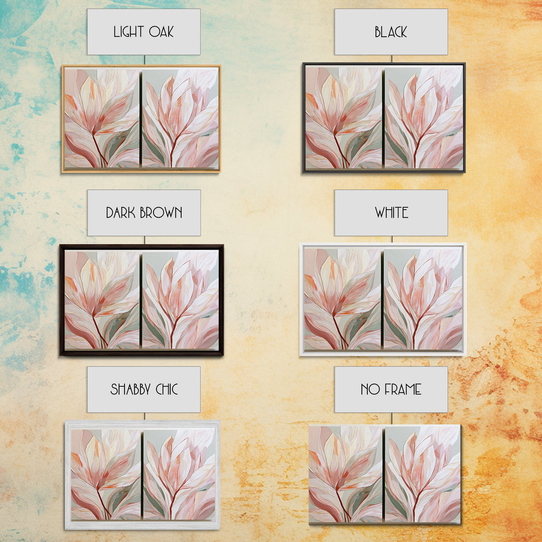 Matisse Inspired Cutouts with Botanical Details Canvas Print, Eclectic Art, Contemporary Art, Living Room Decor, Eclectic, ECL-3x2-82