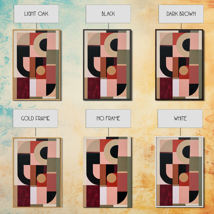Lonely Caf Table Framed Canvas Print, Expressionist Art, Large Wall Art, Living Room Decor, Expression, Abstract Painting, EXP-2x3-37