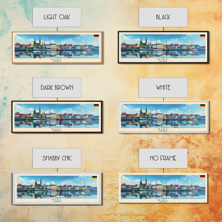 Kielce Poland Wall Art, Panoramic Travel Poster, Panoramic Framed Canvas Print, City Wall Art, Wall Hanging Home Decor, Travel Art