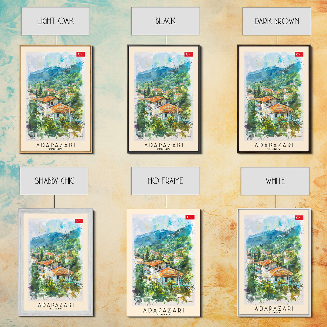 Lush Adapazarı Turkey Greenery Scene, Framed Canvas Print, Bedroom Wall Art, Nature Style, Perfect Home Decor