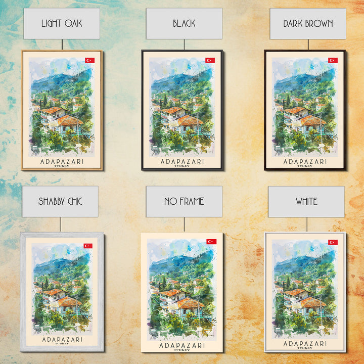 Lush Adapazarı Turkey Greenery Scene, Framed Canvas Print, Bedroom Wall Art, Nature Style, Perfect Home Decor