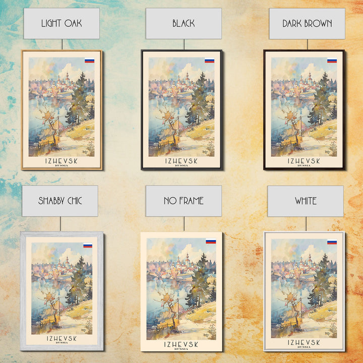 Izhevsk Russia Scenic Art Print, Charming City View Canvas Print for Home Decor, Travel Poster for Living Room Wall Art, Russian Beauty